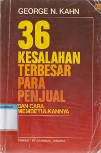 36 kesalahan terbesar para penjual dan cara membetulkannya