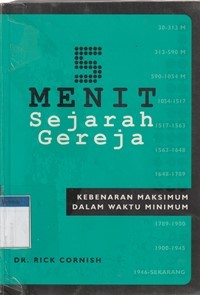 5 menit sejarah gereja: kebenaran maksimum dalam waktu minimum