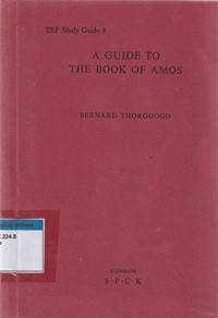 A guide to the book of Amos