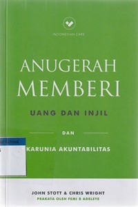 Anugerah memberi uang dan injil dan karunia akuntabilitas