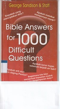 Bible answers for 1000 difficult questions