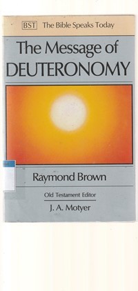 Image of The message of Deuteronomy