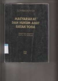 Masyarakat dan hukum adat batak toba