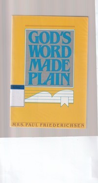 God's word made plain