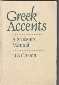 Greek accents: a student's manual