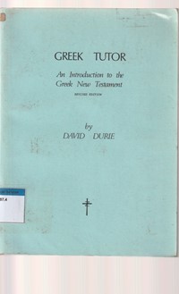 Greek tutor: an introduction to the greek ...