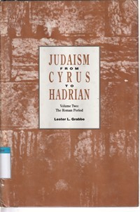 Image of Judaism from Cyrus to Hadrian volume two: the roman period