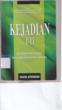 Kejadian 1-11: kejadian mendukung bertumbuhnya sains modern