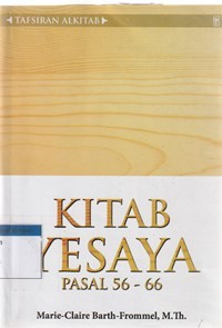 Tafsiran alkitab: kitab Yesaya pasal 56-66