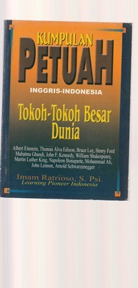 Kumpulan petuah tokoh-tokoh besar dunia Inggris-Indonesia