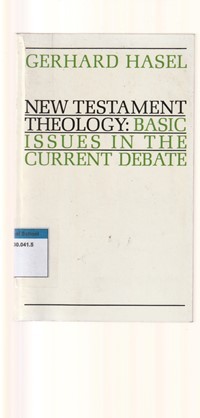 Image of New testament theology: basic issues in the current debate
