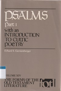 Psalms part 1: with an introduction to cultic poetry