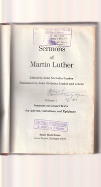 Sermons of Martin Luther volume 1