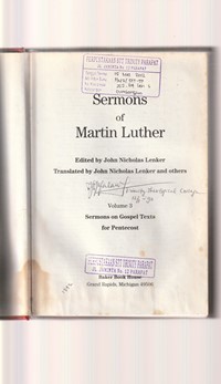 Sermons of Martin Luther volume 3