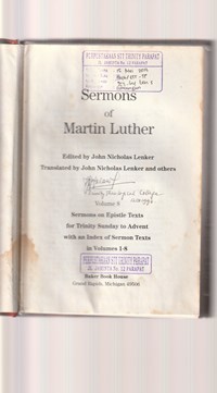 Sermons of Martin Luther volume 8