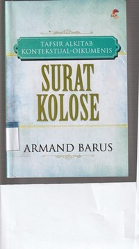 Surat Kolose: tafsir alkitab kontekstual oikumenis