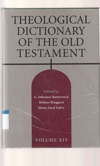 Theological dictionary of the old testament volume 14