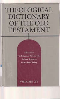 Theological dictionary of the old testament volume 15