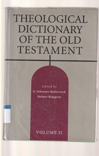 Theological dictionary of the old testament volume 2