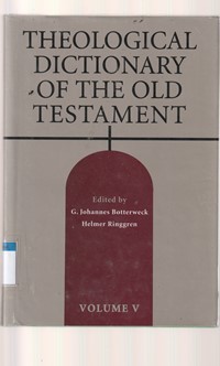 Theological dictionary of the old testament volume 5